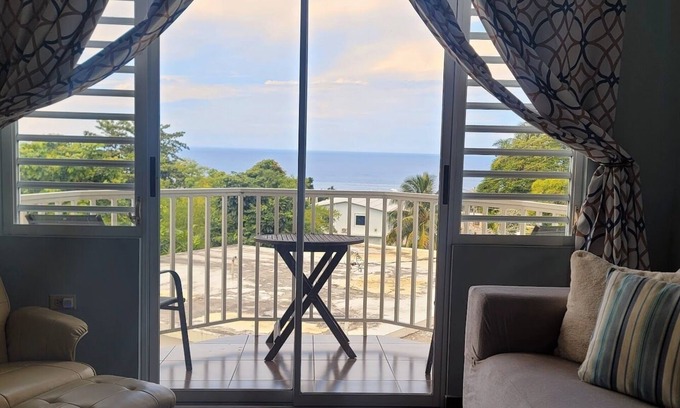 Puntas Apartment | π
Rincon Oceanview Escape β Surf, Sunsets & Charm | 1 Bed: WaveView Rentals