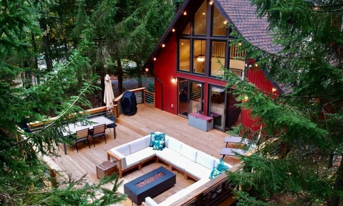 Wardensville Cabin | Riverfront, A-Frame cabin nestled in the woods of Wardensville, West Virginia