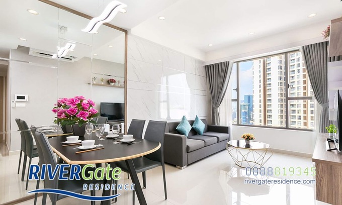 Bach Dang Riverside Apartment | Rivergate Residence Apartment 2Bdrs 2Bathrooms