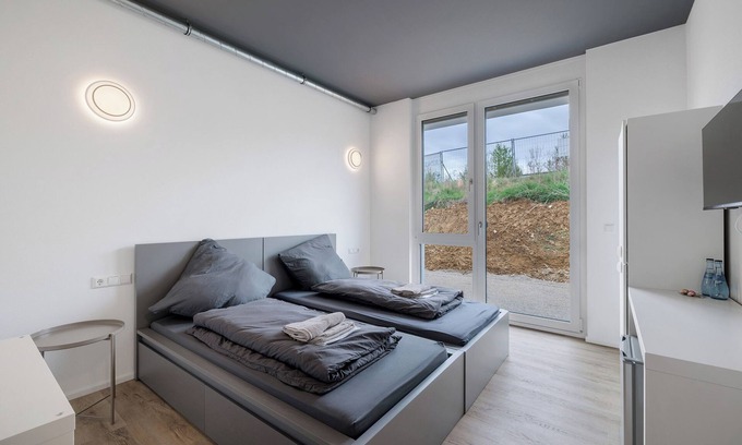 Dusslingen Apartment | Room '8' with Shared Terrace and Wi-Fi