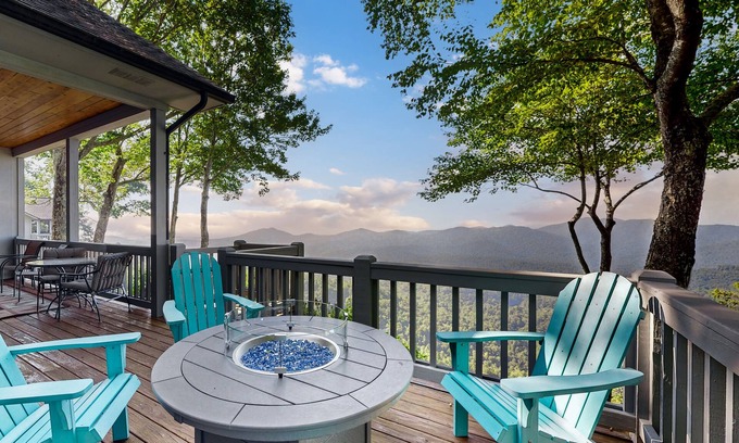 Lake Nantahala Cottage | Rose Cottage - Incredible Views from this 2/2 in Sapphire NC