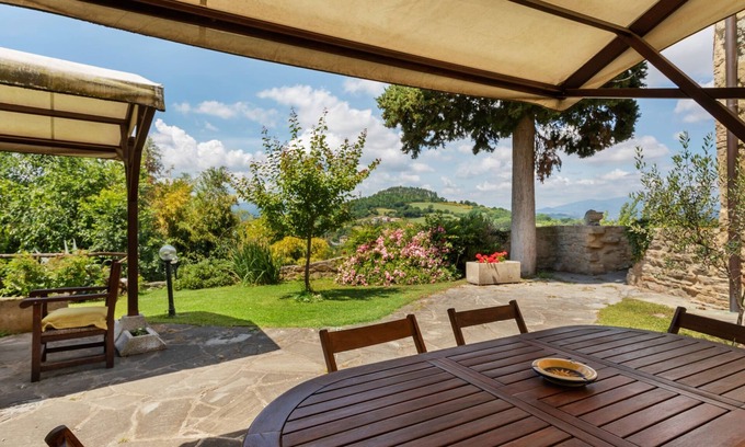 Santa Reparata House | Rustic Holiday Home in Citta di Castello With Swimming Pool