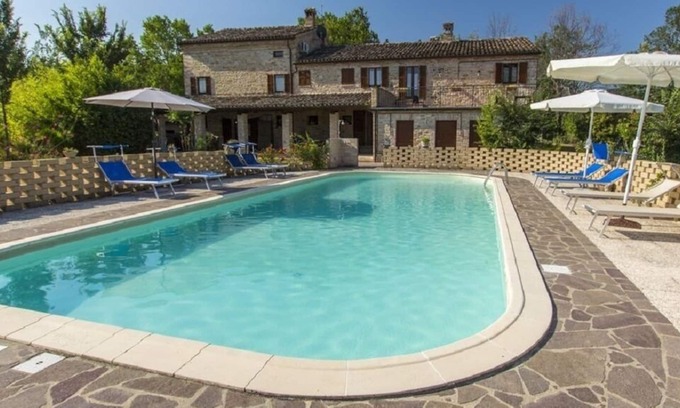 Santa Vittoria in Matenano Villa | Rustic Stone Villa Sleeping A Total Of 12 Guests In Four Inter-Communicating Apartments With Private