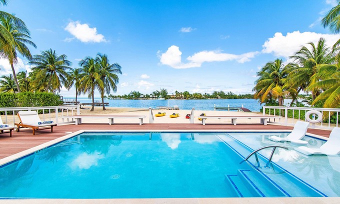 Rum Point Villa | S'Kai Fall: Beach House on Bio Bay w/Private Pool + Dock, Walk to Rum Point Club & Kaibo