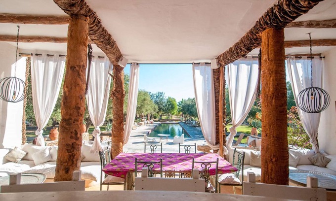 Tameslouht House | SA FONDA Ecolodge - Swimming pool - Between Marrakech and the Agafay Desert
