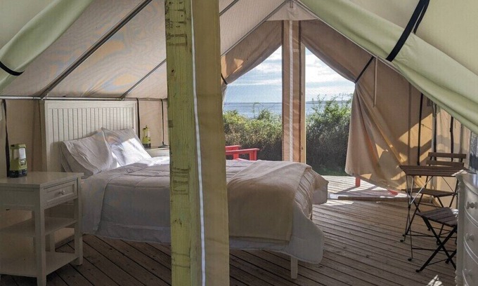 Northwest Harbor RV Rental | Safari Tent Glamping,S8-CedarPt, East Hampton, NY