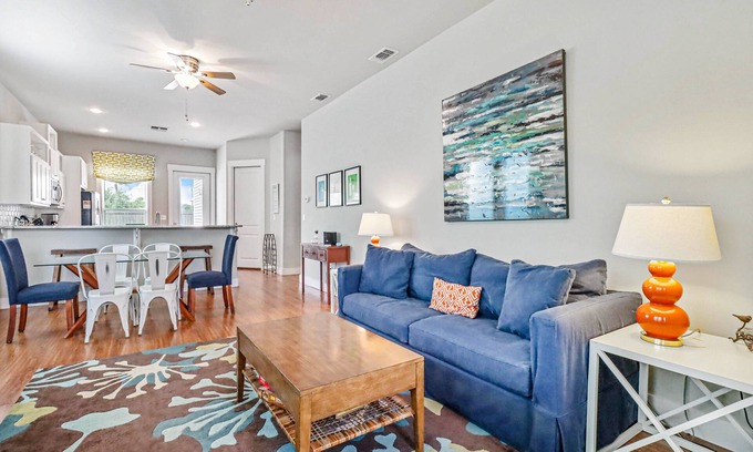 Sailhouse House | Sailhouse home with private beach, fishing pier, covered decks, & shared pool