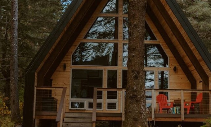 Lowell Point Cabin | Salted Roots Red Door A-Frame Cabin