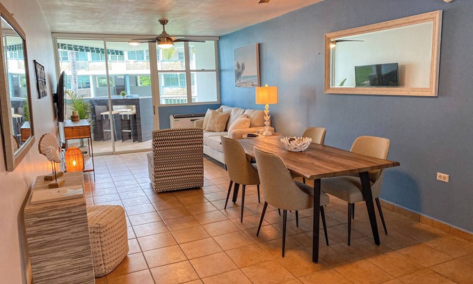Zarzal Condo | Sand Dollar Beachfront Condo! New upgrades, steps from the beach! Paradise!