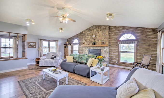 Freedom House | Scenic Gosport Getaway, Over 100 Years Old
