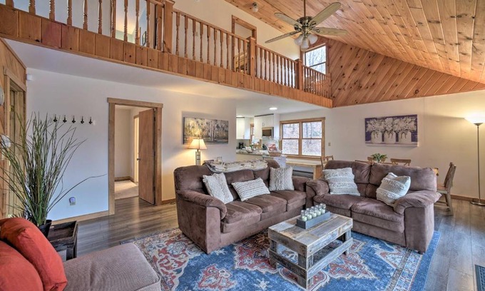 Jewett House | Scenic Jewett Hideaway with Deck, Views and Fire Pit!