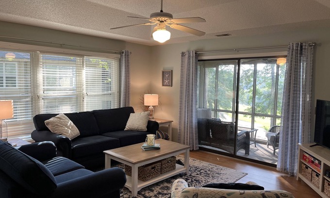 Sea Trail Condo | Sea Trail 2BR - Golf, Bike, Beach Getaway! Clean, Quiet, Pools, Great View!