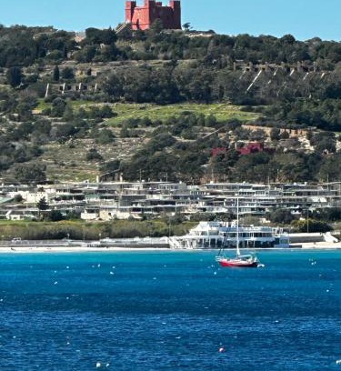 Santa Maria Estate Apartment | Seafront Mellieha Bay with Pool 3 Bed 250sqm