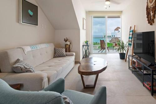 Akumal Apartment | Seahorse Private Rooftop Hot tub Ocean View Beach Access 11 Pools