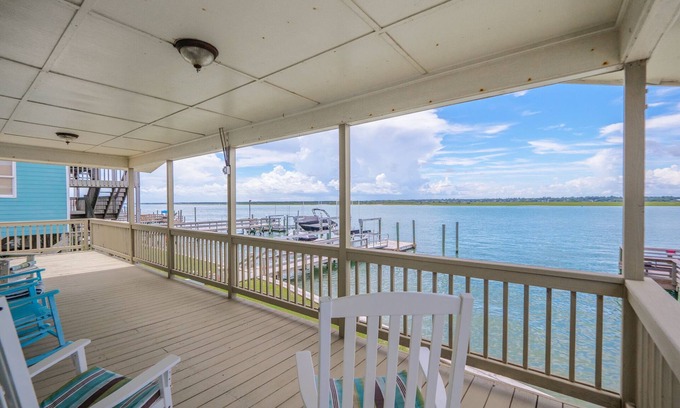 Topsail Beach House | Seahorse Sound | Soundfront + Dock, Gorgeous Views