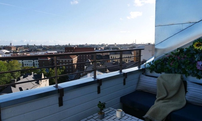 Kallio Apartment | Seaview Loft w/Private Balcony & Sauna