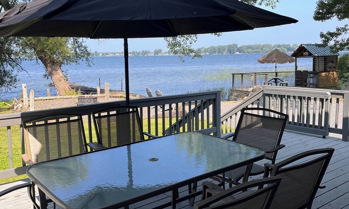 Champlain Cabin | Secluded Lakefront Cabin on 1 acre lot with 200' of private shoreline with dock