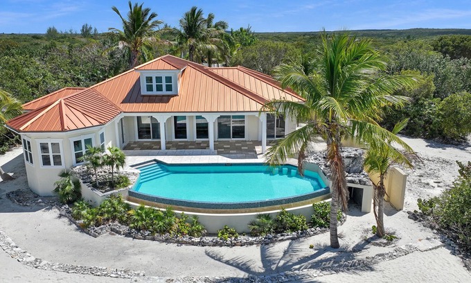 Sandy Point Villa | Secluded Luxury Beachfront Villa - Pristine Beach & Private Pool