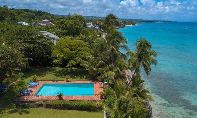 Checker Hall Villa | Secluded Oceanfront House with Large Pool and Gardens - Freyers Well Bay