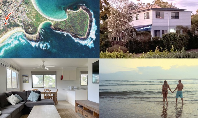 Broulee Villa | Self contained Top Unit - Surfs Up - Hear the sea at night.