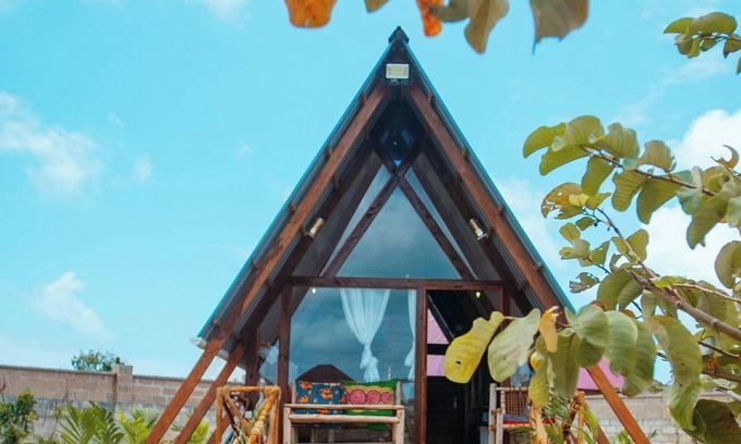 Nungwi Cabin | Serene A-Frame Cabin in Nungwi, Tanzania - Private Garden Oasis