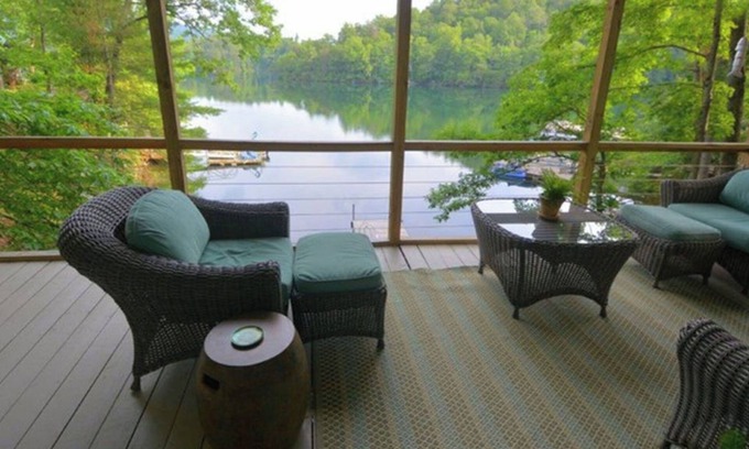 Santeetlah Cottage | Serene Lakeside cottage with views, kayaks, canoe and paddleboards
