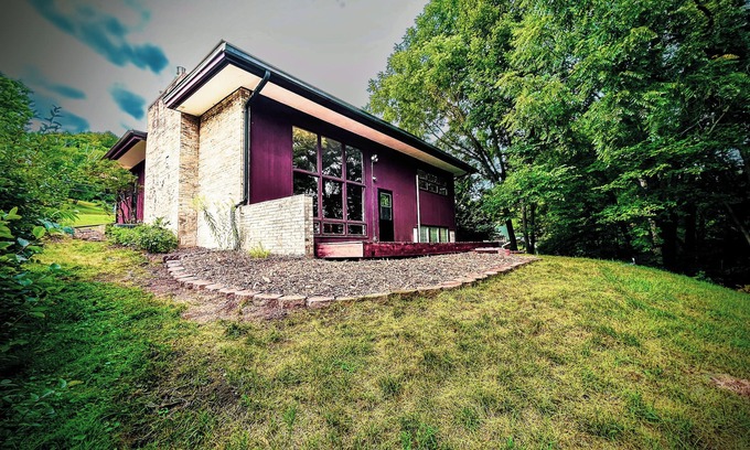 Richland Center House | Serene Mid Century Modern Gem Designed by Frank Lloyd Wright Apprentice