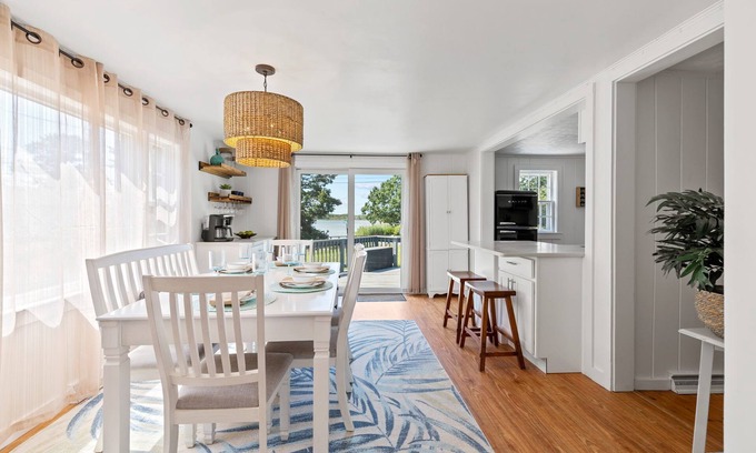 Bass River House | Serene Waterview Renovated w/Kayaks Deck Firepit Dogs Welcome 5 Minutes to Ocean