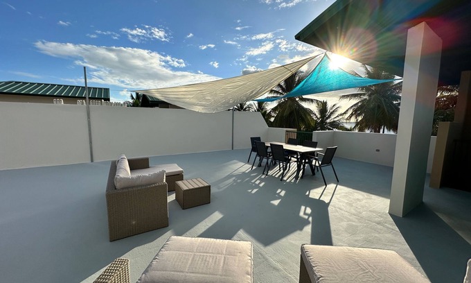 Miradero Condo | Serenity by the Sea – 3BR Penthouse with Semi-Private Beach, WiFi, full A/C