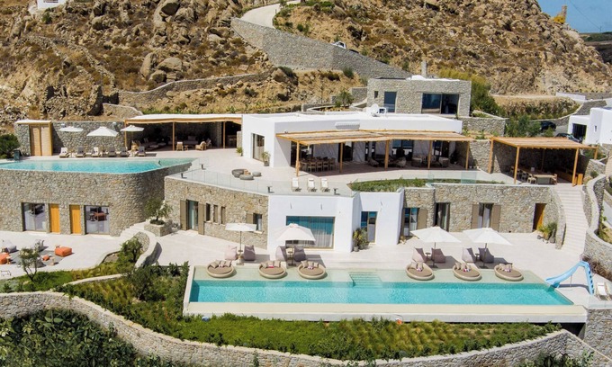 Psarou Villa | Serenity Psarou Estate - A top-luxury, ultra-exclusive, 7-star villa in Mykonos