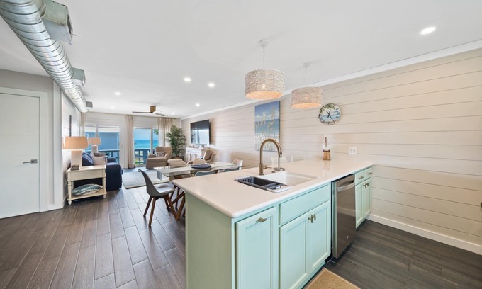 Inlet Beach House | Shoreline Breeze | Steps to the Beach | Beautiful views from 2nd and 3rd balconies