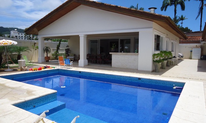 Jardim Virginia House | SINGLE STOREY HOUSE - COMFORT AND LEISURE - ENSEADA - GUARUJÁ -