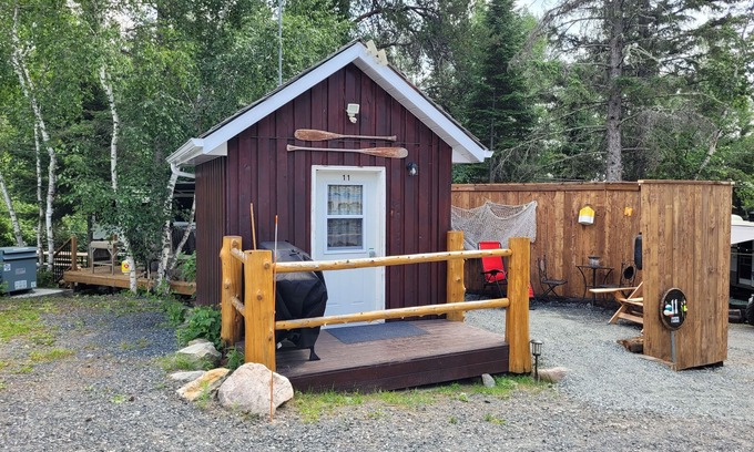 Kenora Cabin | Site 11 Fisher Glamping Bunkie on Small Urban Farm