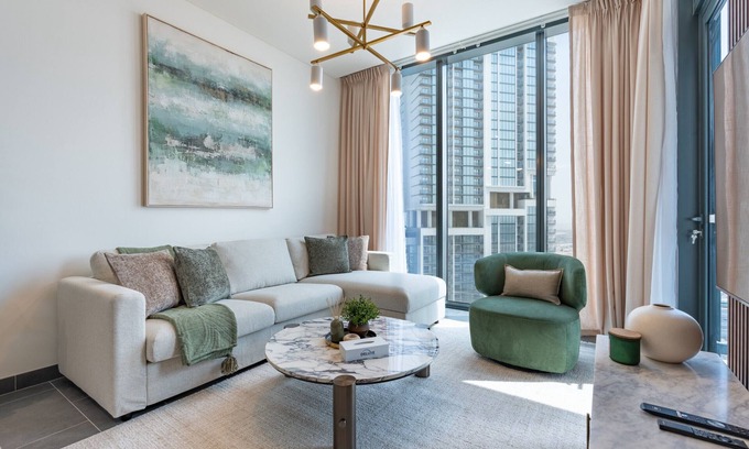 Nad Al Sheba Apartment | Skyline Views 2BR, Steps from a Park, Minutes Drive to Meydan Golf Club