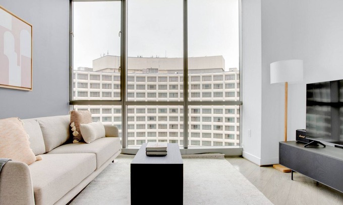 Dupont Circle Apartment | Sleek Dupont Circle 1BR w/ Gym & W/D, 3 blocks to U St, by Blueground
