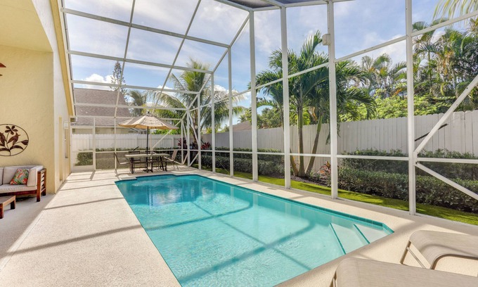 North Palm Beach Heights House | Sleek Jupiter Retreat w/Lanai & Pool!