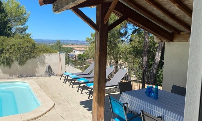 Bouilhonnac Villa | Spacious 8-person villa with private pool and fantastic views!
