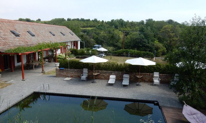 Nagyszekely Apartment | Spacious apartment with use of swimming pond in tranquil village