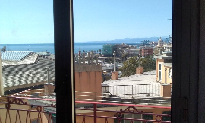 Pegli Apartment | Spacious apartment with sea view terrace in Genoa Pegli