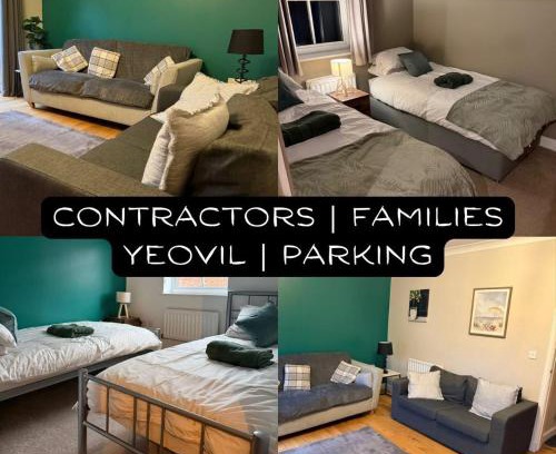 Yeovil House | Spacious Contractor House for Families, Groups, and Free Parking