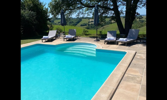 Salerm Cottage | Spacious gite with large heated private swimming pool and new hot tub for 25!