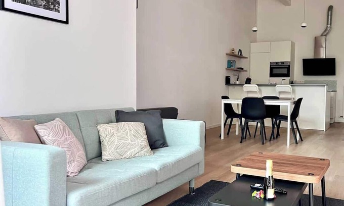 Anderlecht Apartment | Spacious Loft Instant Favourite Up to 4 Guests Comfort & Style in Brussels