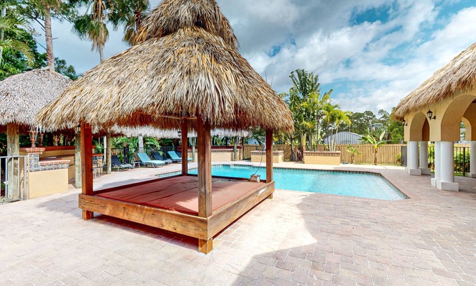 Hunt Club House | Spacious single-level home with private pool, patio, central AC, & washer/dryer