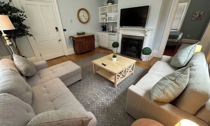 Newport Apartment | Spacious Suite 1 Bed/1 Bath/2 Pullout Sofas/Dog Friendly (Sleeps 5) on Historic Spring St.