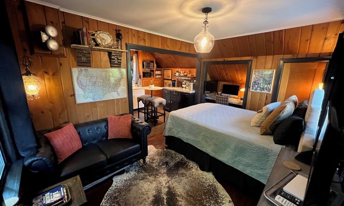 College Hill Apartment | Speakeasy-Inspired Carriage House in Charming College Hill Neighborhood