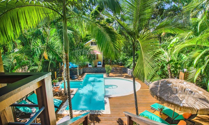Antoneys Cay House | SPECTACULAR JUNGLE CANOPY TREE HOUSE WITH WATERFALL POOL & GYM!