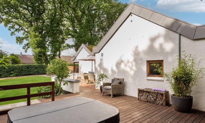 Kjellerup House | Spend an unforgettable vacation in this inviting vacation home with wellness.