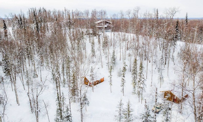 Talkeetna Cabin | Spruce Cabin Queen Ensuite with Shower