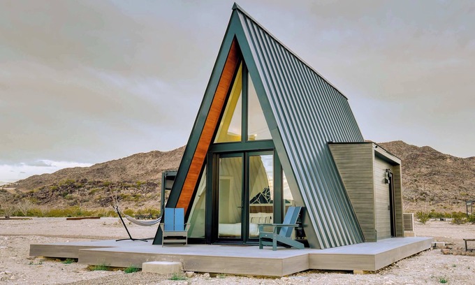Study Butte-Terlingua Cabin | Stardust Big Bend Luxury A-Frame#4 great view