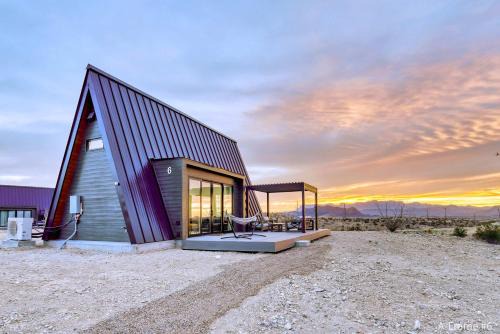 Study Butte-Terlingua House | Stardust Big Bend Luxury A-Frame #6 with a great view